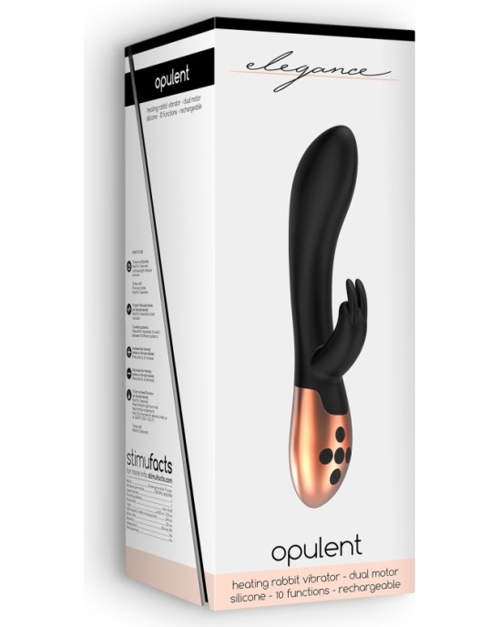 Elegance OPULENT RECHARGEABLE SELF-HEATING VIBRATOR BLACK