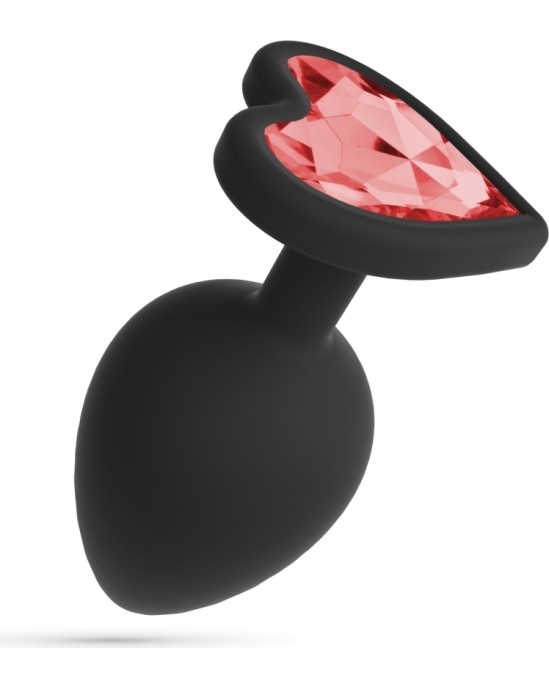 Crushious CUORE LARGE ANAL PLUG WITH 4 INTERCHANGEABLE JEWELS