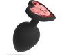 Crushious CUORE LARGE ANAL PLUG WITH 4 INTERCHANGEABLE JEWELS