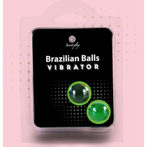 Secret Play BRAZILIAN LUBRICANT BALLS SHOCK VIBRATING EFFECT 2 x 4GR