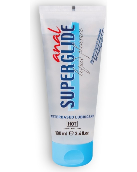 Hot™ ANAL SUPERGLIDE WATERBASED LUBRICANT HOT? 100ML