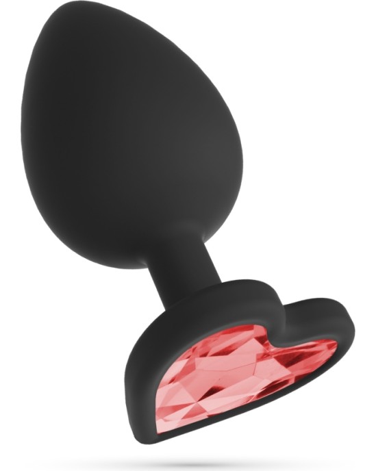 Crushious CUORE LARGE ANAL PLUG WITH 4 INTERCHANGEABLE JEWELS