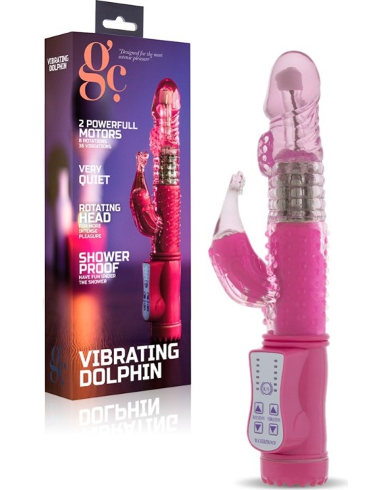 GC VIBRĒJOŠS DELFĪNS VIBRATORS ROZĀ