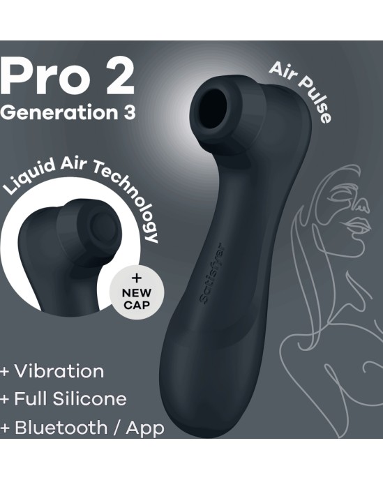 Satisfyer PRO 2 GEN 3 WITH CONNECT APP BLACK