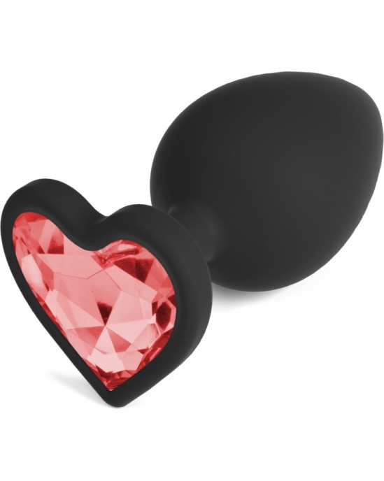 Crushious CUORE LARGE ANAL PLUG WITH 4 INTERCHANGEABLE JEWELS