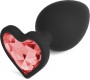 Crushious CUORE LARGE ANAL PLUG WITH 4 INTERCHANGEABLE JEWELS