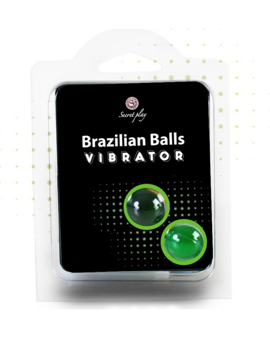 Secret Play BRAZILIAN LUBRICANT BALLS SHOCK VIBRATING EFFECT 2 x 4GR