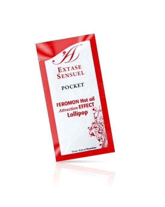 Extase Sensual MASSAGE OIL WITH HEAT EFFECT PHEROMONES LOLLIPOP 10 ML