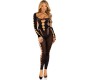 Leg Avenue Bodystockings LEG AVENUE - MELNA NEPRĀTĪGA POTĪTE BODYSTOCKING