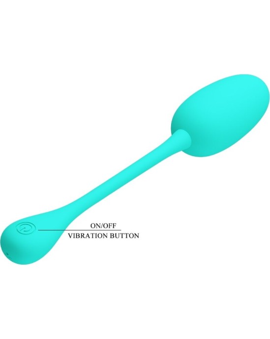 Pretty Love Flirtation PRETTY LOVE - KNUCKER WATER GREEN RECHARGEABLE VIBRATING EGG