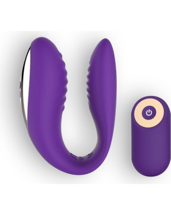 Toyz4Lovers ATKĀRTOTI UZLĀDĒJAMS PĀRA VIBRATORS AR TĀLVADĪBAS PURPU