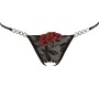 Cottelli Collection TANGA ROSE COM ABERTURA - 38-40 M/L