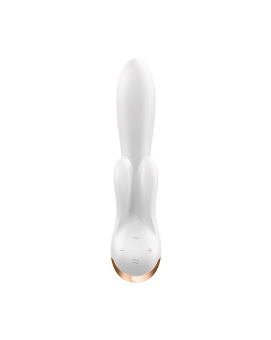 Satisfyer ДВОЙНОЙ ГИБКИЙ ВИБРАТОР С ПРИЛОЖЕНИЕМ БЕЛЫЙ