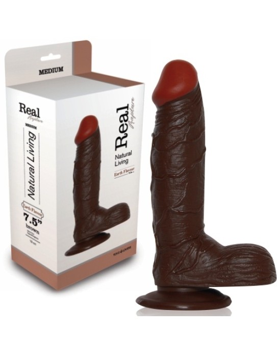 Toyz4Lovers REAL RAPTURE EARTH FLAVOUR REALISTIC DILDO 7.5'' BLACK