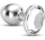 Crushious BIJOU ANAL JEWEL PLUG CLEAR LARGE WITH FREE VELVETY BAG