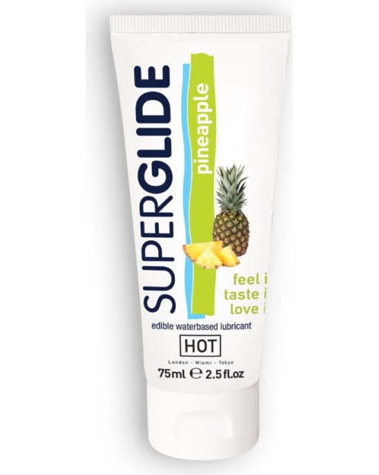 Hot™ KARSTI? SUPERGLIDE ĒDAMI LUBRIKANTI ANANĀSI 75ML