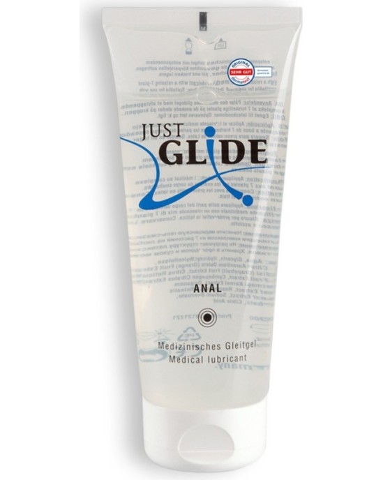 Just Glide ANAL WATER BASED LUBRICANT 200ML