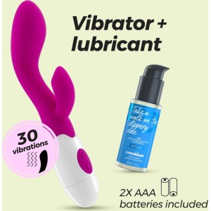 Crushious CHERIE RABBIT VIBRATORS AR ŪDENS BĀZES LUBRIKANTIEM