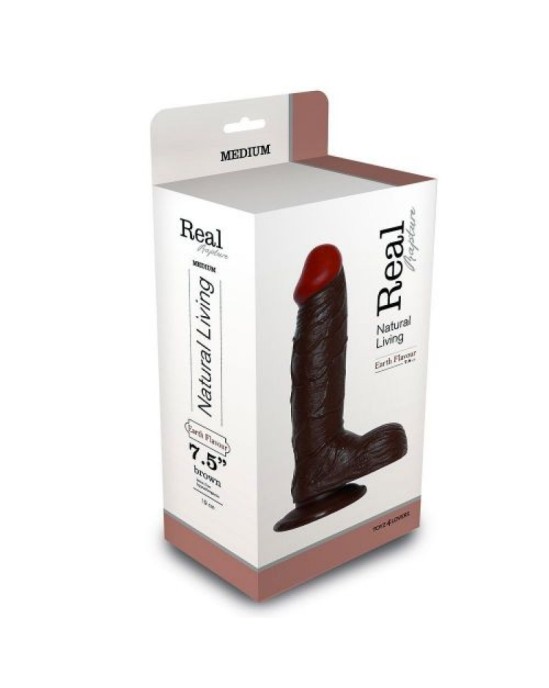 Toyz4Lovers REAL RAPTURE EARTH FLAVOUR REALISTIC DILDO 7.5'' BLACK