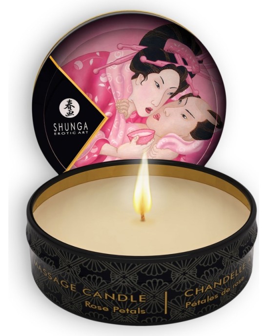 Shunga Erotic Art SHUNGA ROSE PETALS MASSAGE CANDLE 30ML