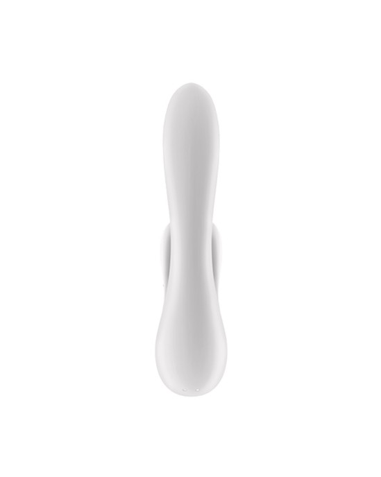 Satisfyer ДВОЙНОЙ ГИБКИЙ ВИБРАТОР С ПРИЛОЖЕНИЕМ БЕЛЫЙ