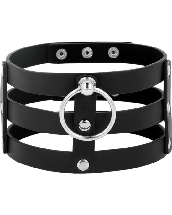 Coquette Accessories COQUETTE CHIC DESIRE - FETISH STYLE VEGAN LEATHER CHOKER