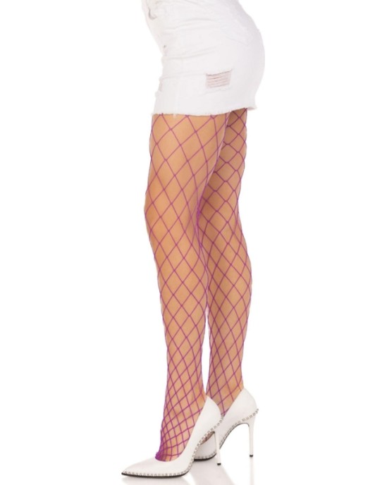 Leg Avenue Hosiery LEG AVENUE - КОЛГОЛКИ DIAMOND FISHNNET ФИОЛЕТОВЫЕ