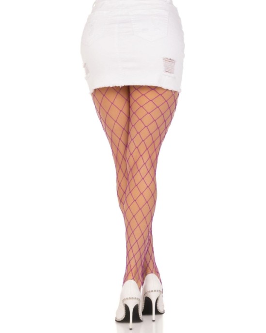 Leg Avenue Hosiery LEG AVENUE - КОЛГОЛКИ DIAMOND FISHNNET ФИОЛЕТОВЫЕ