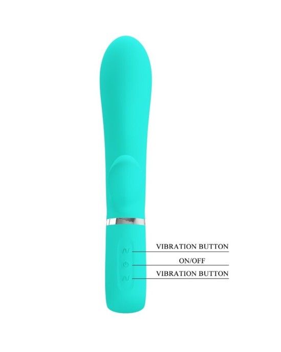 Pretty Love Flirtation PRETTY LOVE - THOMAS MULTIFUNCTION G-SPOT VIBRATOR AQUA GREEN