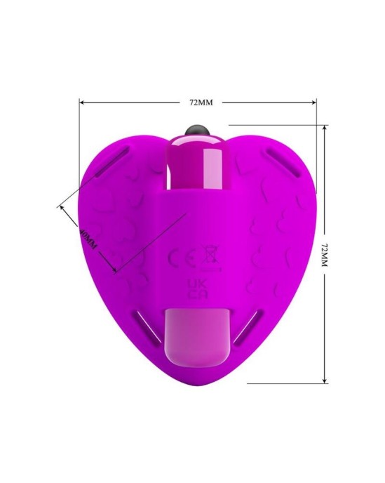 Pretty Love Flirtation PRETTY LOVE - CLITORAL MASSAGER HEARTBEAT 10 VIBRATION MODES PURPLE