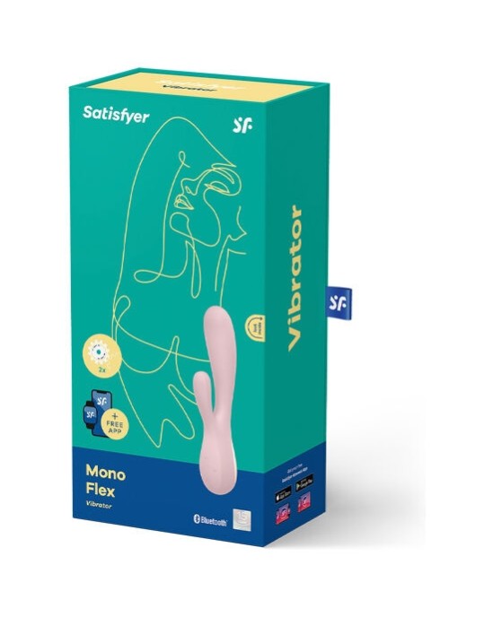 Satisfyer Connect SATISFYER MONO FLEX РОЗОВЫЙ С ПРИЛОЖЕНИЕМ