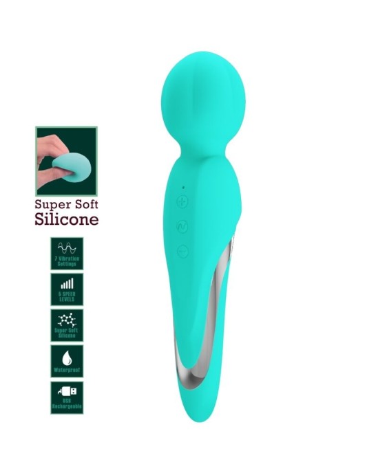 Pretty Love Flirtation PRETTY LOVE - WALTER VIBRATOR WAND AQUA GREEN