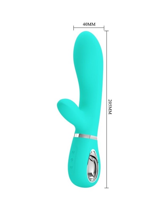 Pretty Love Flirtation PRETTY LOVE - THOMAS MULTIFUNCTION G-SPOT VIBRATOR AQUA GREEN