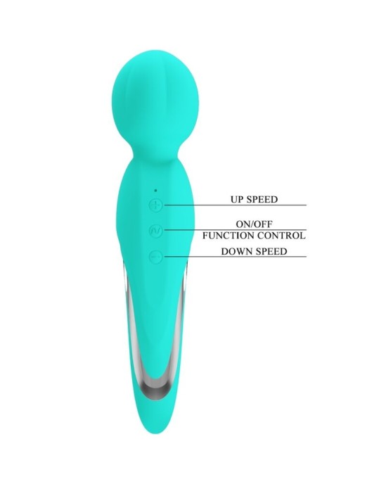 Pretty Love Flirtation PRETTY LOVE - WALTER VIBRATOR WAND AQUA GREEN