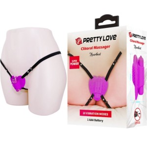 Pretty Love Flirtation PRETTY LOVE — CLITORAL MASAGER HEARTBEAT 10 VIBRĀCIJAS REŽĪMI PURPURA