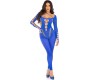 Leg Avenue Bodystockings LEG AVENUE - RECKLESS ANKLE BODYSTOCKING ROYAL BLUE