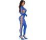 Leg Avenue Bodystockings LEG AVENUE - RECKLESS ANKLE BODYSTOCKING ROYAL BLUE