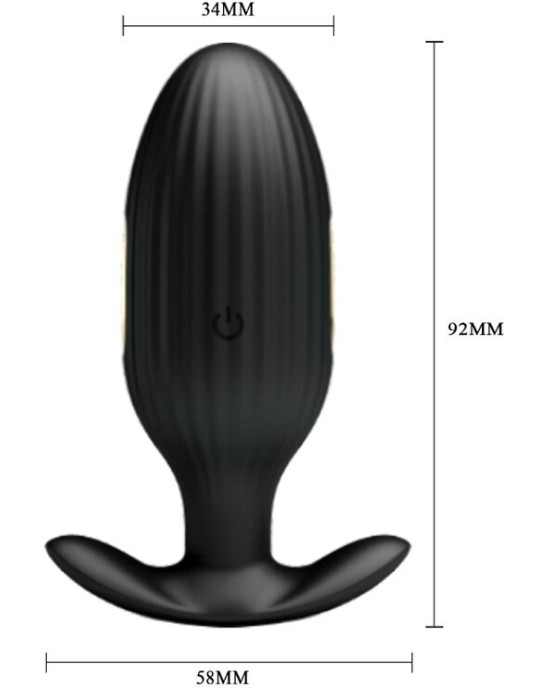 Pretty Love Bottom PRETTY LOVE — LIETOTNES JEFFERSON KONTROLĒTS ANĀLAIS SPRIEĶIS, MELNS