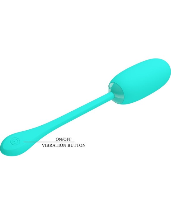 Pretty Love Smart PRETTY LOVE - JULIUS WATERPROOF-RECHARGEABLE VIBRATING EGG AQUA GREEN