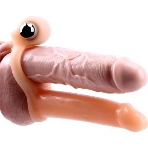 Chisa Penis Sleeve with Vibration 15.5 cm Flesh