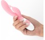 Crushious GUMMIE RABBIT VIBRATOR PINK WITH WATERBASED LUBRICANT INCLUDED