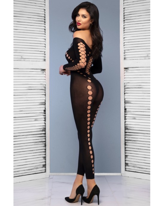 Chilirose CATSUIT CR-4646 PRETO - 36-38 S/M