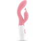 Crushious GUMMIE RABBIT VIBRATOR PINK WITH WATERBASED LUBRICANT INCLUDED