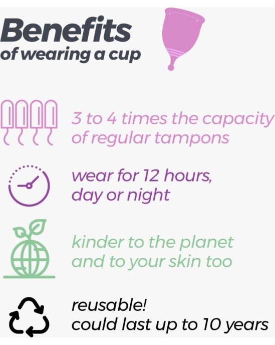 Crushious MINERVA XS MENSTRUAL CUP WITH POUCH