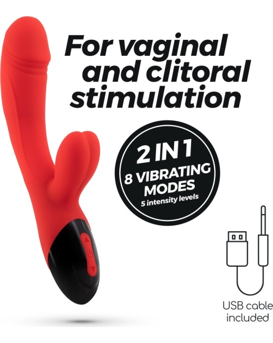 Crushious DARE DONG UZLĀDĒJAMS RABIT VIBRATORS