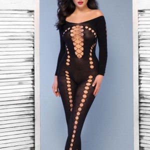 Chilirose CATSUIT CR-4646 PRETO - 36-38 S/M