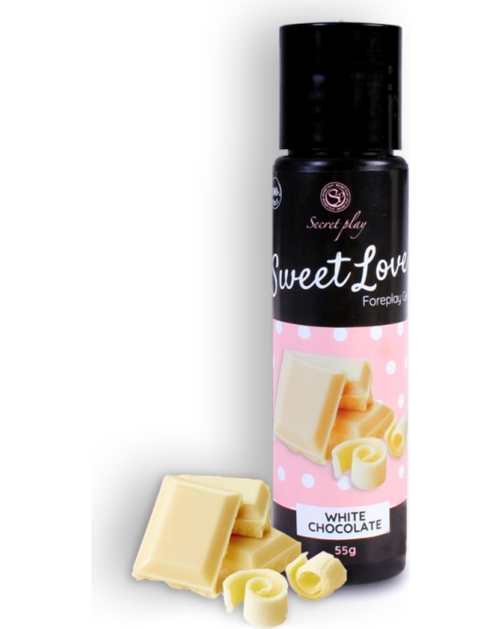 Secret Play SWEET LOVE BALTĀS ŠOKOLĀDES AROMĀTU LUBRIKANTS GELS 60ml