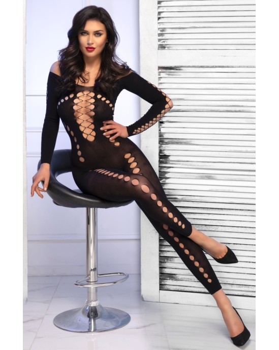 Chilirose CATSUIT CR-4646 PRETO - 36-38 S/M