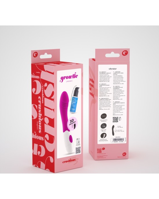 Crushious GROWLIE VIBRATOR WITH WATERBASED LUBRICANT INCLUDED