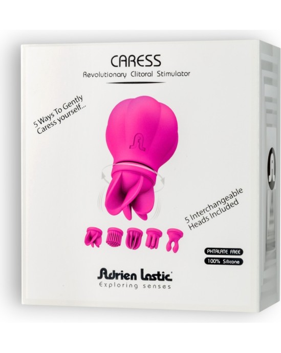 Adrien Lastic CARESS RECHARGEABLE CLITORIAL STIMULATOR PINK